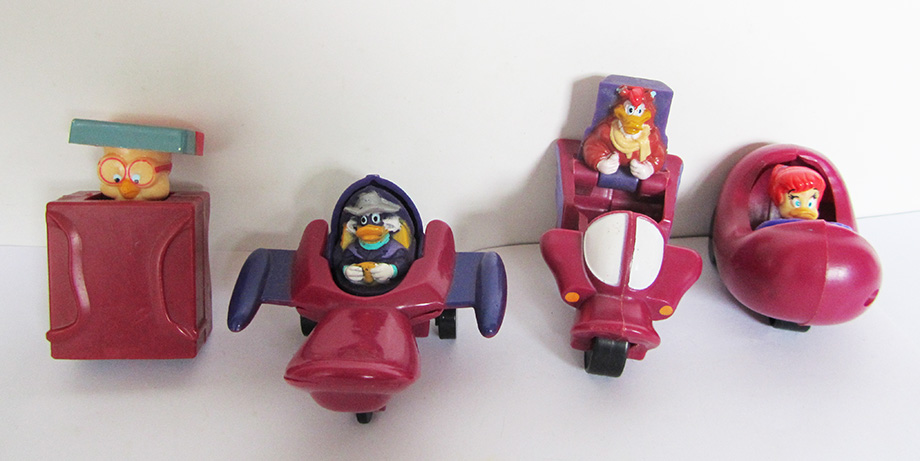 1994 McDonald's Happy Meal Toys Lot of 4 Darkwing Duck Figures 