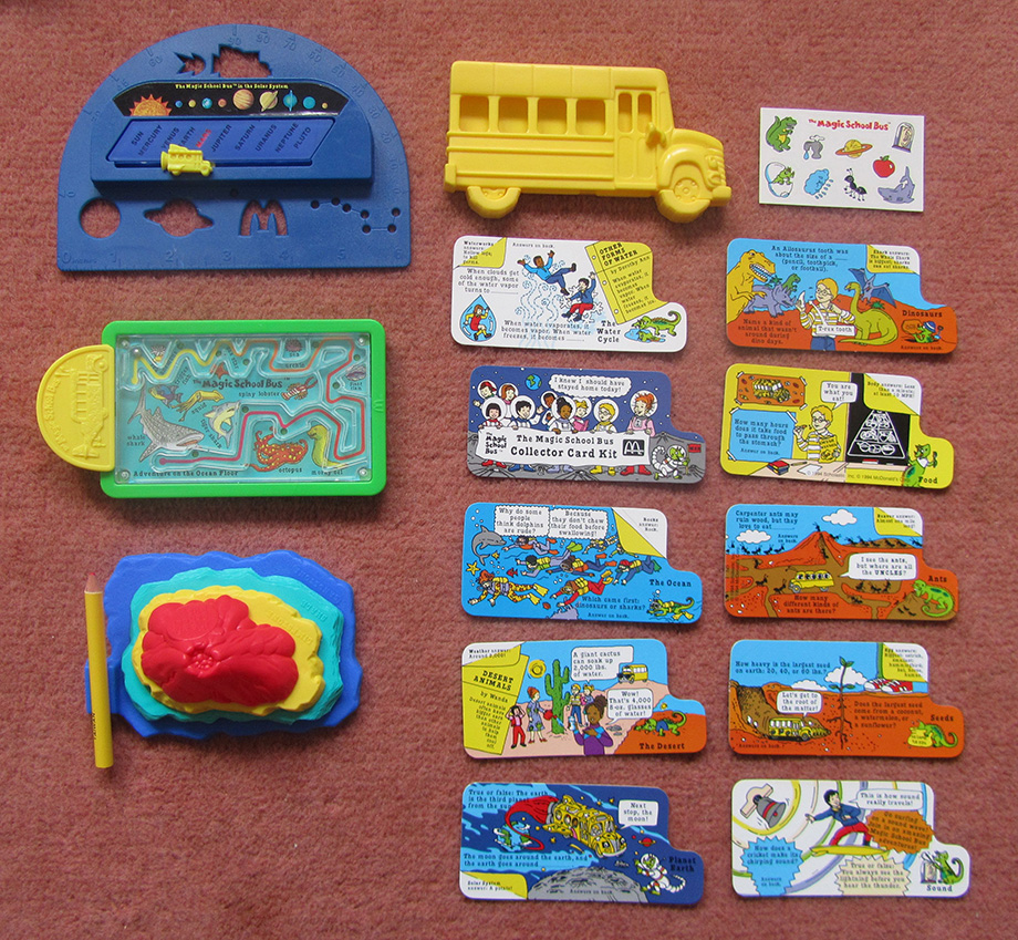 Details about   Vintage 1994 McDonalds Happy Meal Space Ruler Toy The Magic School Bus 807-818 